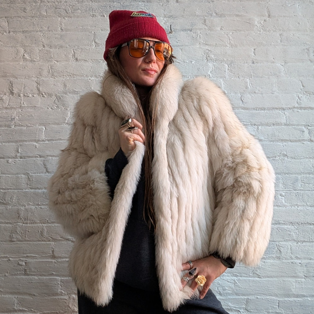Vintage Leather Jacket Penny Lane Jacket Faux Fur Coat 70s Tapestry Trench Coat - Picture 11 of 16